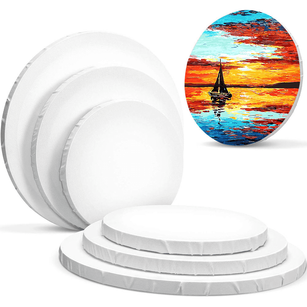 Okrągłe płótno malarskie